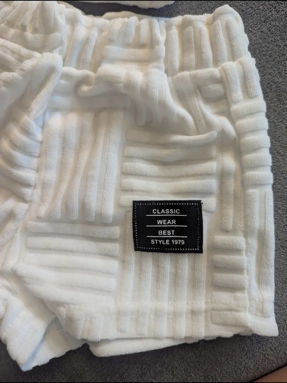 Classic White Quilted Two-Piece Kids Pajama Set